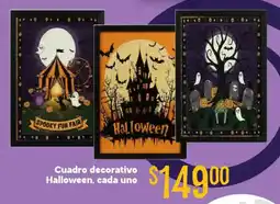 Soriana Híper Cuadro decorativo Halloween oferta