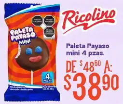Soriana Mercado Ricolino Paleta Payaso mini oferta