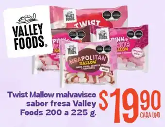 Valley Foods Twist Mallow malvavisco sabor fresa