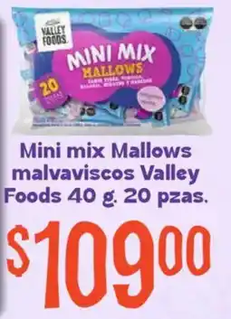 Soriana Mercado Valley Foods mini mix Mallows oferta