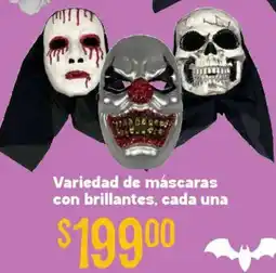 Soriana Híper Variedad de máscaras con brillantes oferta