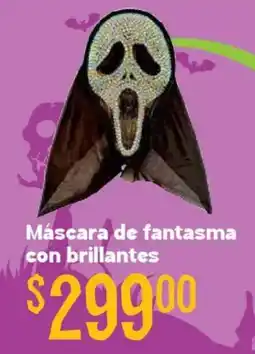 Soriana Híper Máscara de fantasma con brillantes oferta