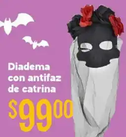 Soriana Híper Diadema con antifaz de catrina oferta
