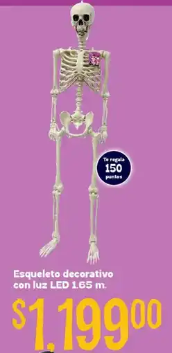Soriana Híper Esqueleto decorativo oferta