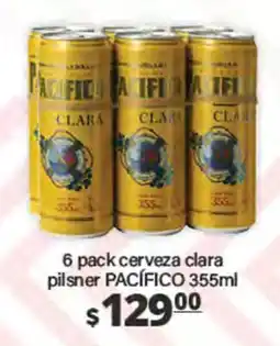 La Comer pacifico cerveza clara oferta