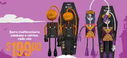 Soriana Híper Barra multicontacto calabaza o catrina cada una oferta