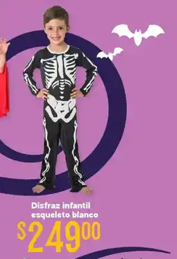 Soriana Híper Disfraz infantil esqueleto blanco oferta