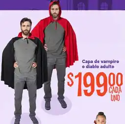 Soriana Mercado Capa de vampiro o diablo adulto oferta