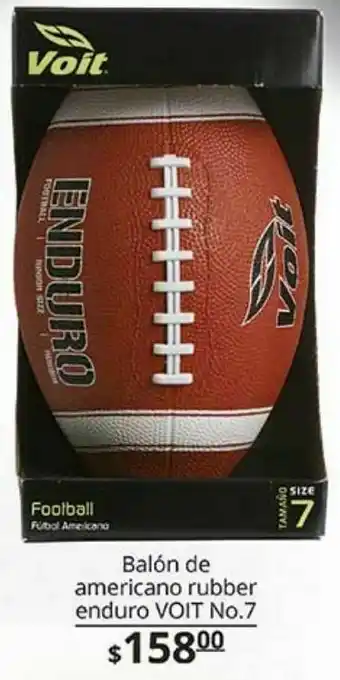 Balón de fútbol americano rubber enduro voit no. 7