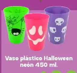 Soriana Híper Vaso plástico Halloween neón oferta
