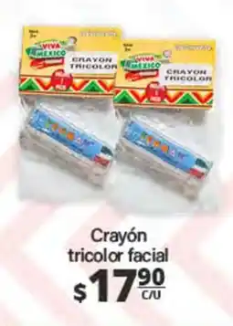 La Comer Viva Mexico Crayon Tricolor oferta