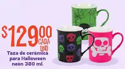 Soriana Mercado Taza de cerámica para Halloween neón oferta
