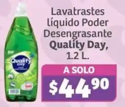 Soriana Súper Quality Day lavatrastes líquido Poder Desengrasante oferta