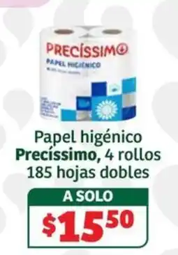 Soriana Súper Precíssimo papel higiénico oferta