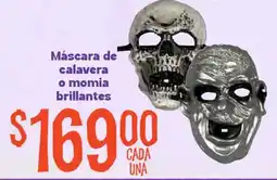 Soriana Mercado Máscara de calavera o momia brillantes oferta
