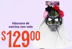 Soriana Mercado Máscara de catrina con velo oferta