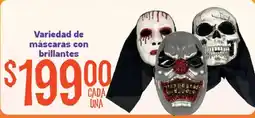 Soriana Mercado Variedad de máscaras con brillantes oferta