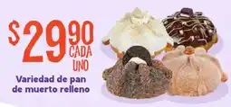 Soriana Mercado pan de muerto relleno oferta