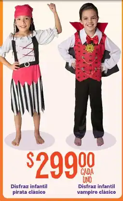 Soriana Mercado Disfraz infantil pirata clásico Disfraz infantil vampiro clásico oferta