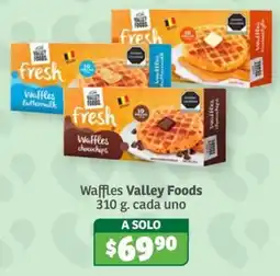 Soriana Súper Waffles Valley Foods oferta