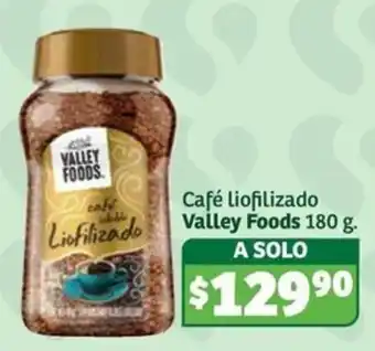 Soriana Súper Valley Foods Café Liofilizado oferta