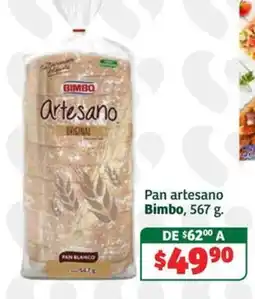 Soriana Súper Bimbo Pan artesano oferta