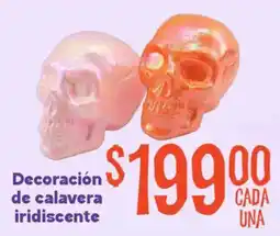 Soriana Mercado Decoración de calavera iridiscente oferta