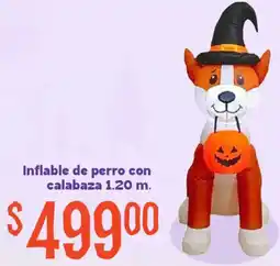 Soriana Mercado Inflable de perro con calabaza oferta