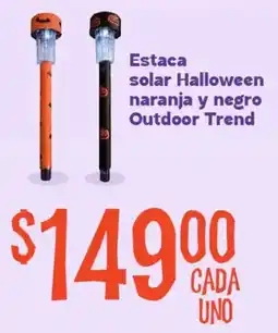 Soriana Mercado Outdoor Trend Estaca solar Halloween naranja y negro oferta