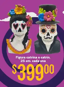 Soriana Híper Figura catrina o catrín oferta