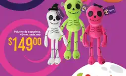 Soriana Híper Peluche de esqueleto oferta