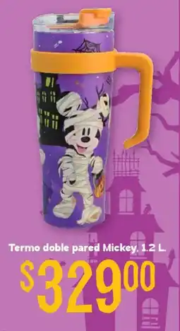 Soriana Híper Termo doble pared Mickey oferta