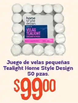 Soriana Mercado Home Style Design Velas Tealight oferta