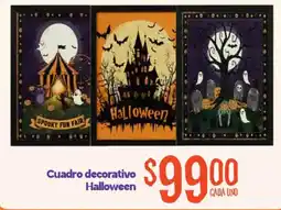 Soriana Mercado Cuadro decorativo Halloween oferta
