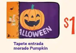 Soriana Mercado Tapete entrada morado Pumpkin oferta