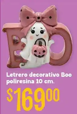 Soriana Híper Leterro decorativo Boo oferta