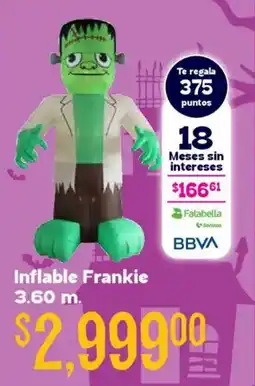 Soriana Híper Falabella Inflable Frankie oferta