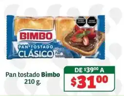 Soriana Súper Bimbo pan tostado clásico oferta
