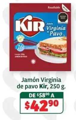 Soriana Súper Kir Jamón Virginia de Pavo oferta