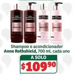 Soriana Súper Anne Rothshield shampoo o acondicionador oferta