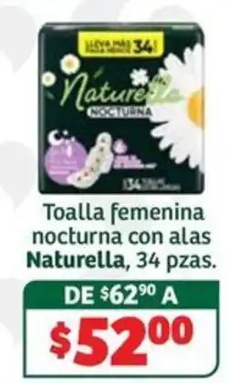 Soriana Súper Naturella Toalla femenina nocturna con alas oferta