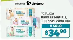 Soriana Súper Baby Essentials Toallitas oferta