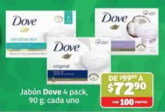 Soriana Súper Dove jabón oferta