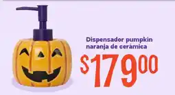 Soriana Mercado Dispensador pumpkin naranja de cerámica oferta