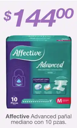 Farmacia Soriana Affective Advanced pañal mediano oferta