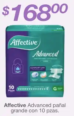 Farmacia Soriana Affective Advanced pañal grande oferta