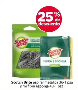 Zorro Scotch Brite espiral metálica y mi fibra esponja oferta