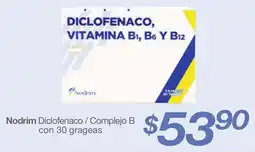 Farmacia Soriana Nodrim Diclofenaco / Complejo B oferta
