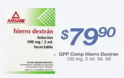Farmacia Soriana GPP Comp Hierro Dextran oferta