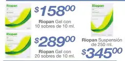 Farmacia Soriana Riopan Gel oferta